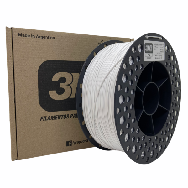 Filamento PLA 1.75mm 3n3 - 1kg BLANCO - Imagen 2
